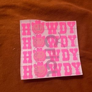 Howdy cowboy sticker
